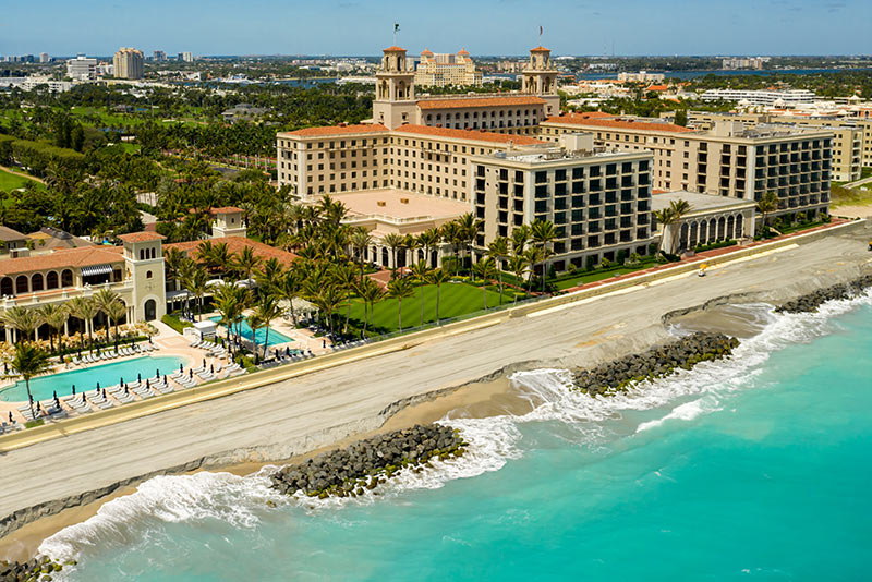 the breakers hotel on palm beach island beach front